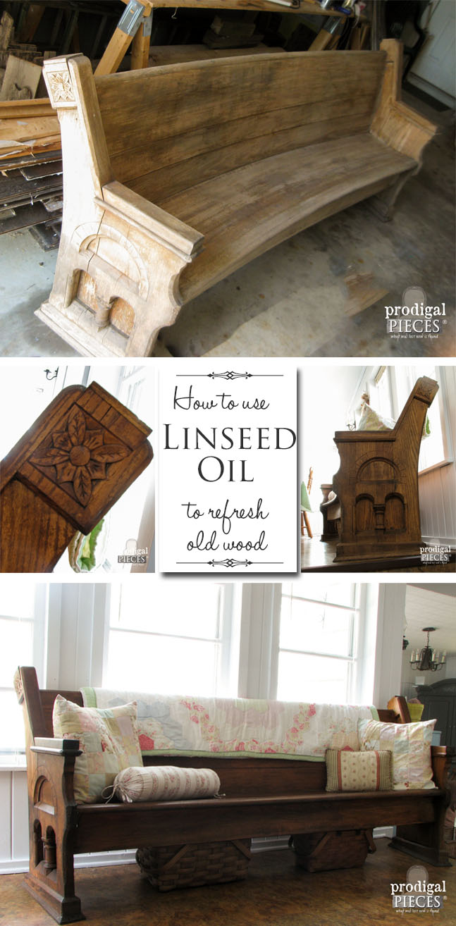 How to Use Linseed Oil to Revive Weathered and Worn Wood by Prodigal Pieces | www.prodigalpieces.com
