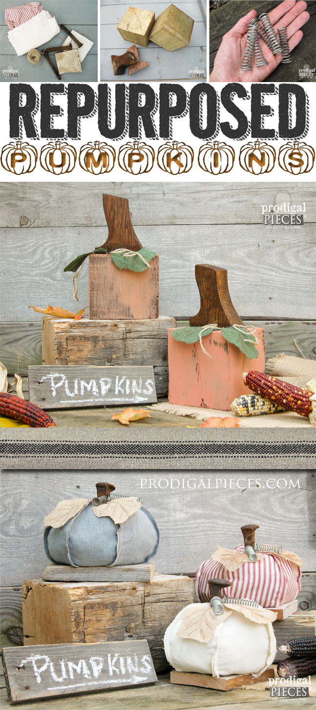 Getting junky with it and kicking off the fall season with some repurposed pumpkins. They'll make you ready to dig into your stash! by Prodigal Pieces | prodigalpieces.com prodigalpieces