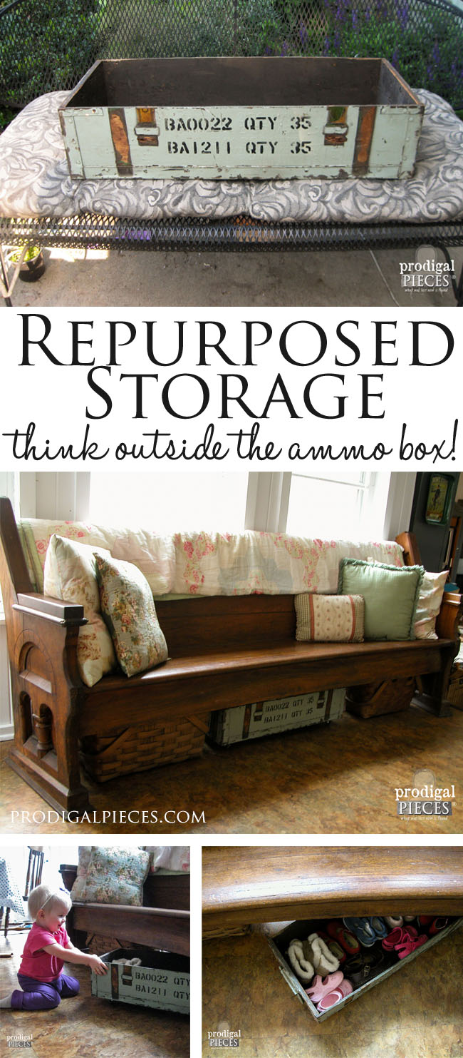 Thrifted Military Ammo Box Repurposed Storage by Prodigal Pieces | prodigalpieces.com