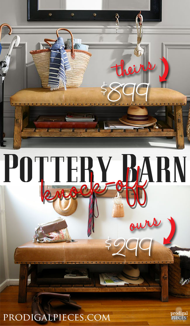 Knock-Off Pottery Barn Bench | Prodigal Pieces | prodigalpieces.com