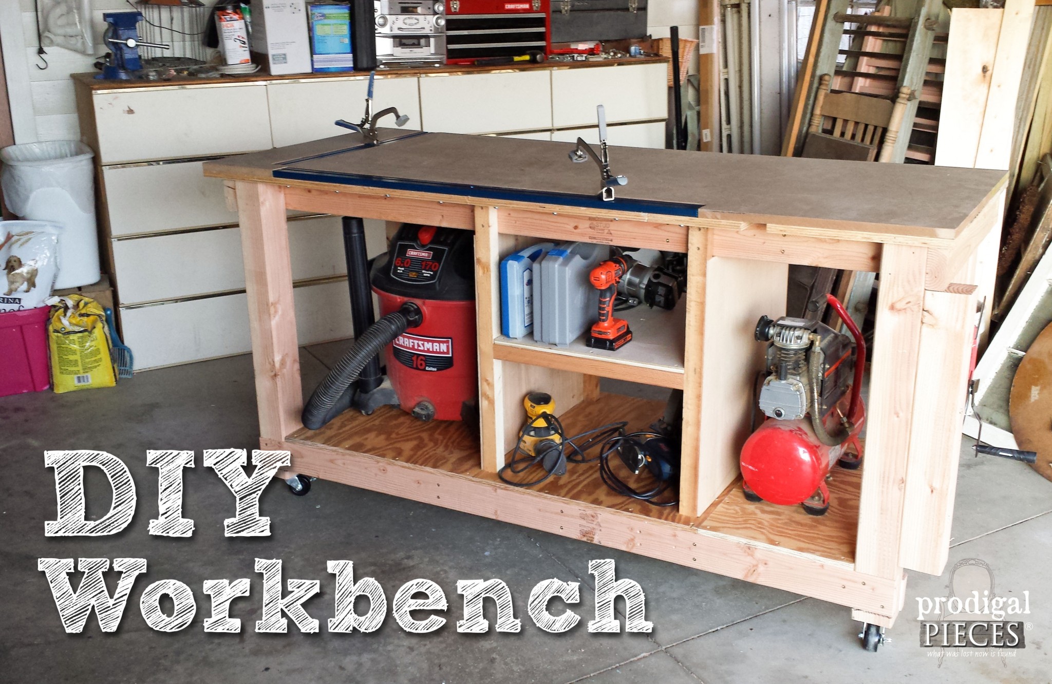 Build a DIY Workbench Assembly Table by Prodigal Pieces | www.prodigalpieces.com
