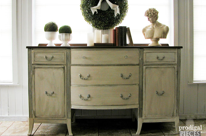 Vintage Sideboard Refreshed & Renewed