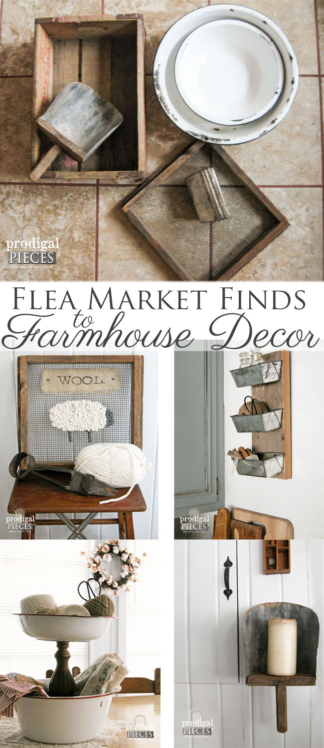 Flea Market Finds Repurposed Into Farmhouse Decor by Prodigal Pieces | prodigalpieces.com