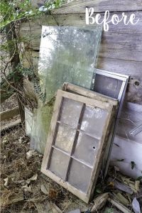 Old Window Turned Artwork by Bless'er House