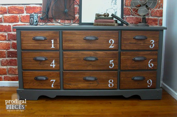 Vintage Dresser Features Industrial Vibe