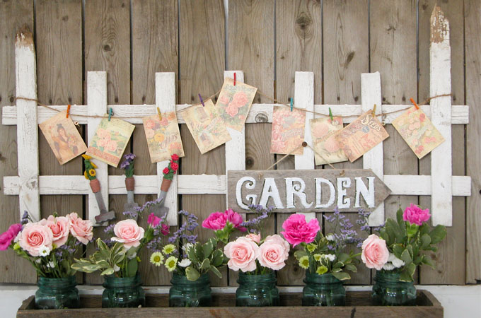 Garden Decor from Curbside Picket Fence