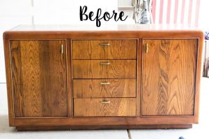 Vintage Credenza Makeover by Bless'er House