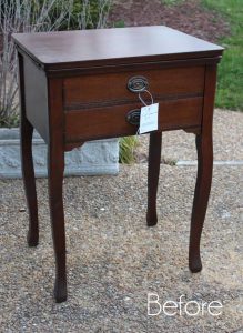 Thrifted Table Makeover by Confessions of a Serial DIYer 