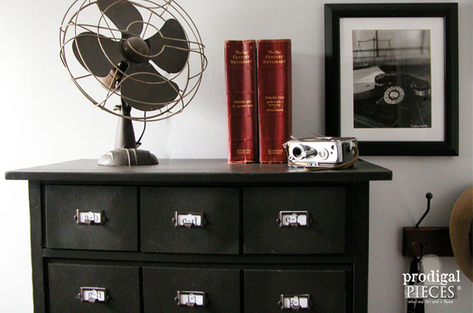 Card Catalog from Child's Chest of Drawers