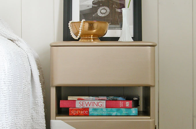 Modern Chic Makeover for Art Deco Nightstand