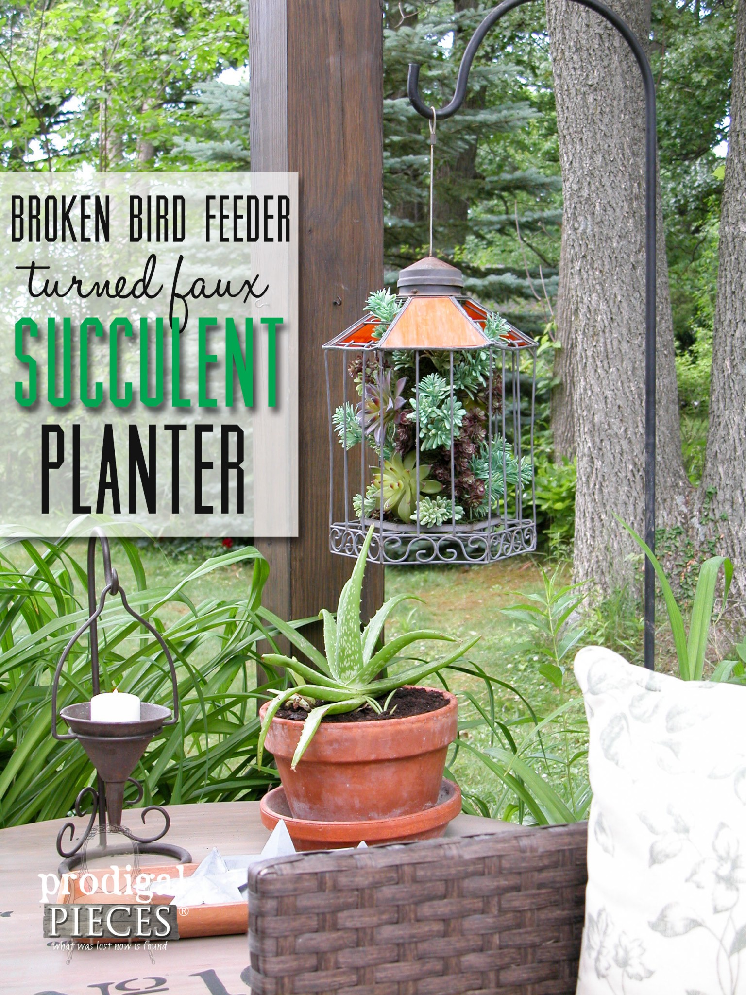 How to Turn Anything Into a Faux Succulent Planter by Prodigal Pieces | prodigalpieces.com