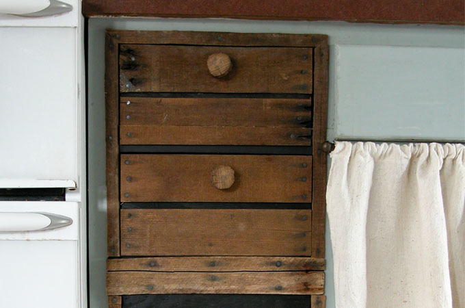 Faux Crate Drawers ~ Farmhouse Kitchen