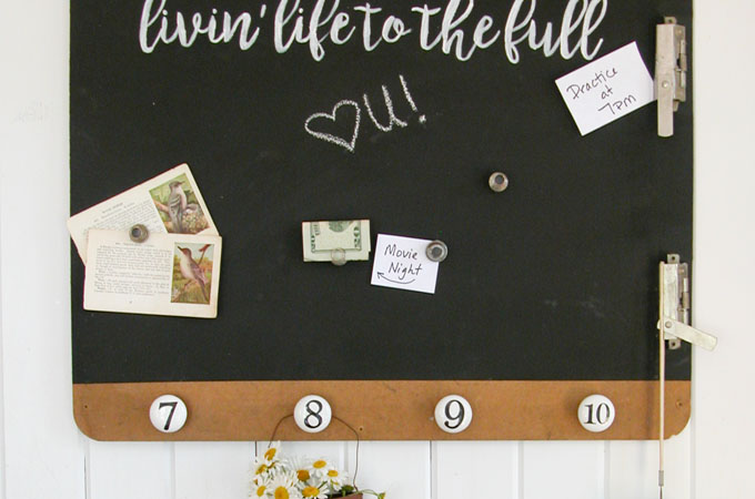 Magnetic Message Board DIY Tutorial