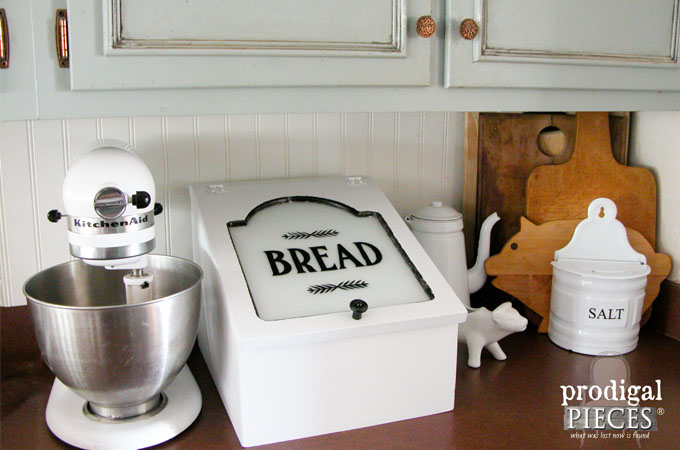 Repurposed Bread Box Charging Station