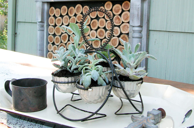 Repurposed Planter ~ Patio Decor Refreshed