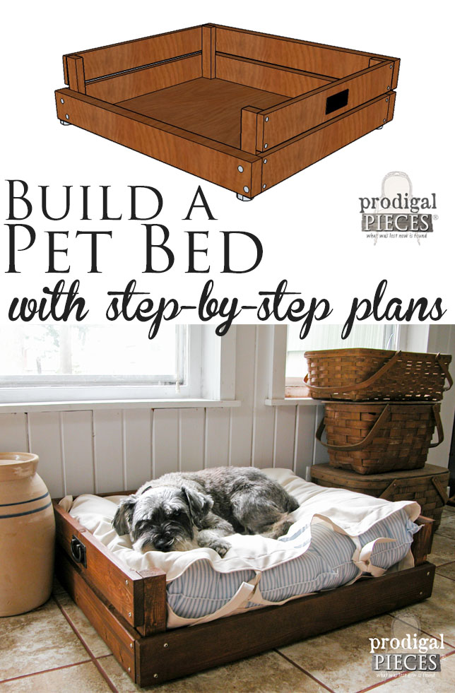 Build a Pet Bed with Step-By-Step Plans & Tutorial by Prodigal Pieces | prodigalpieces.com