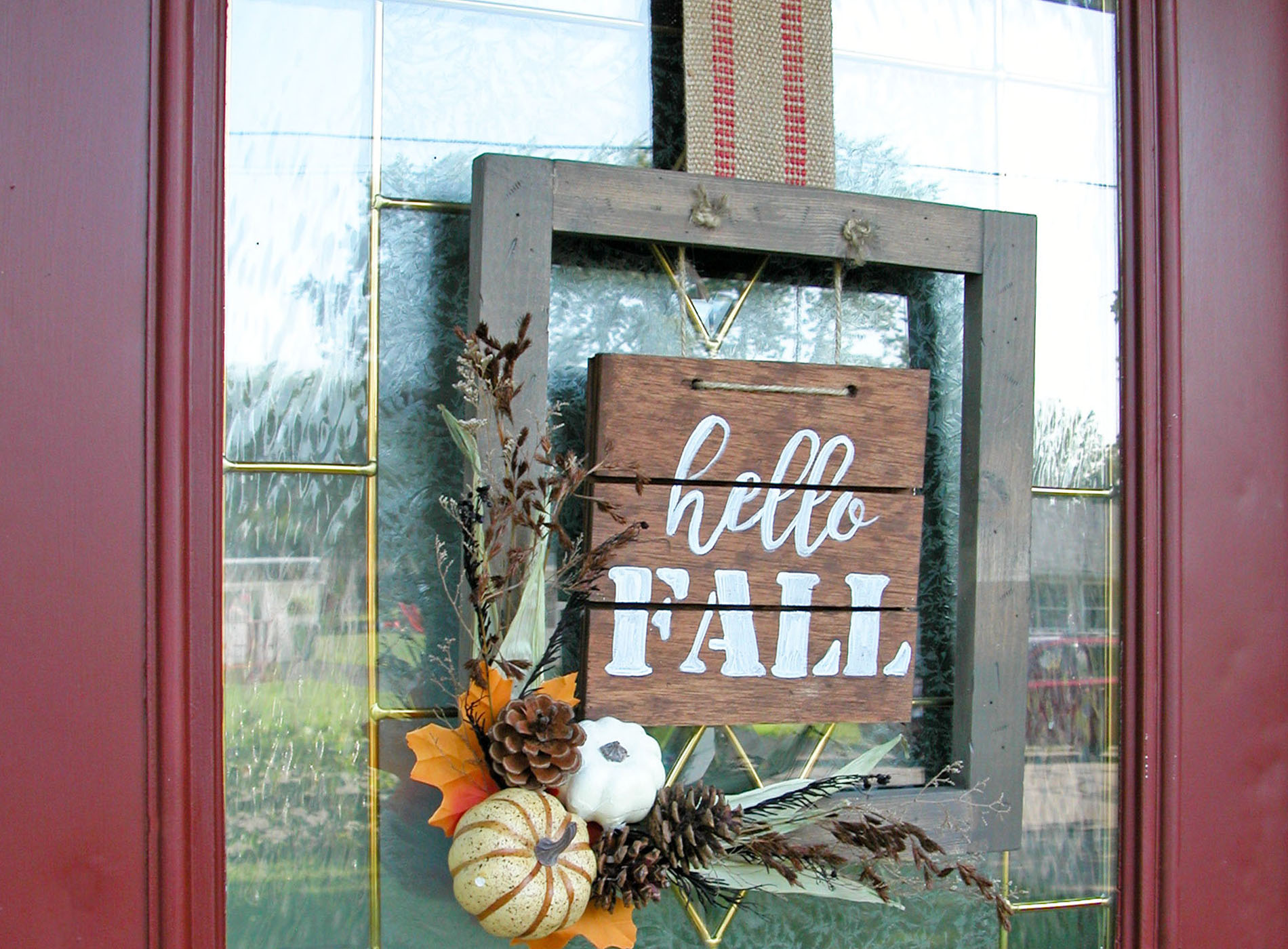Hello Fall Sign with Simple DIY Tutorial
