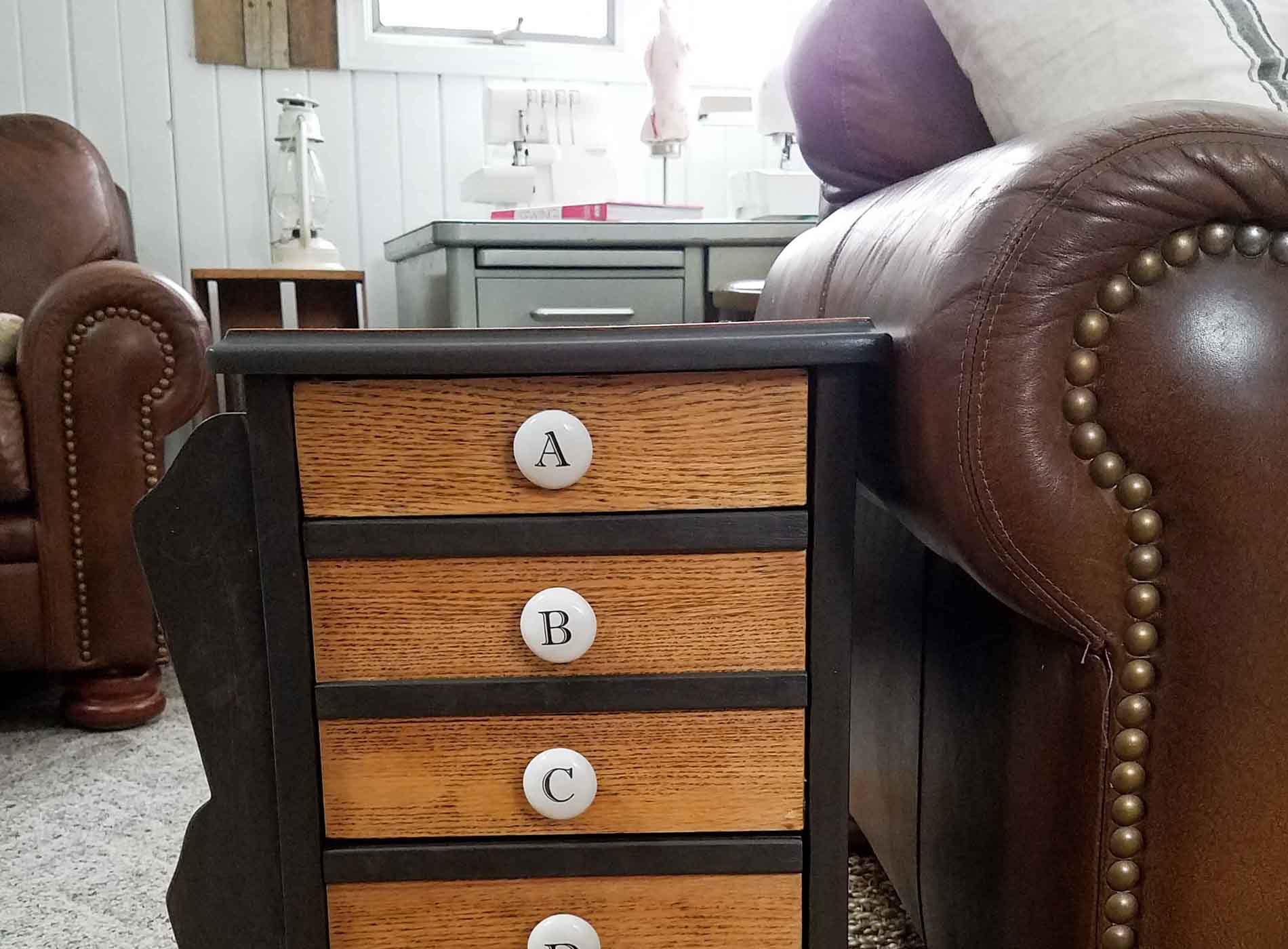 Sewing Table with Vintage Chic Vibe