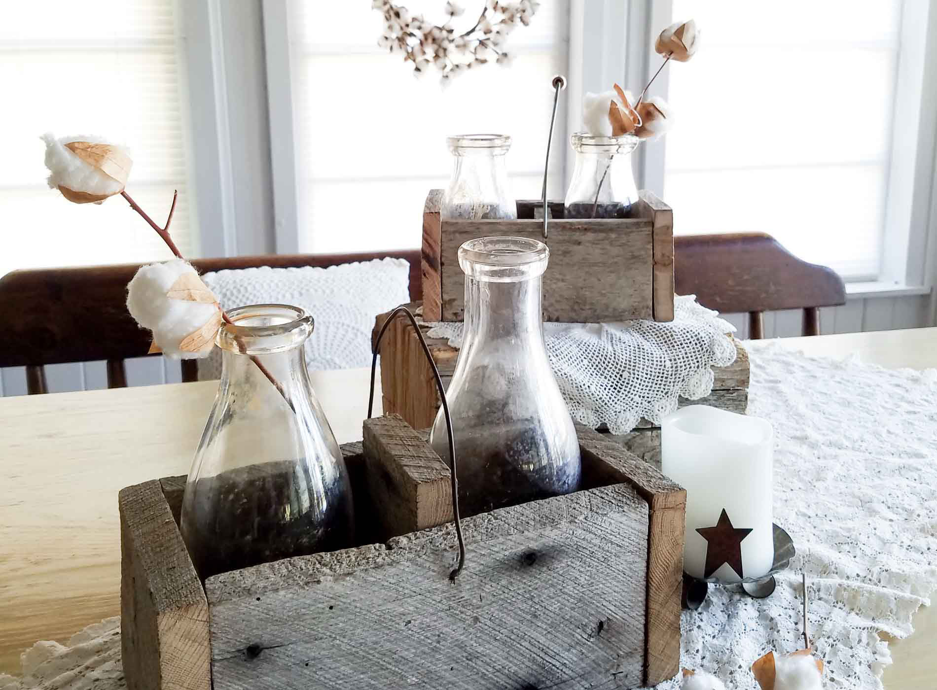 Wooden Caddy Tutorial ~ DIY Farmhouse Style