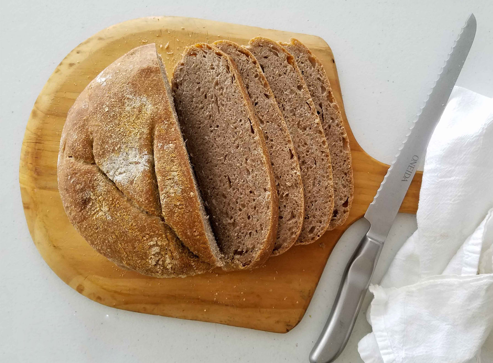 No-Knead Wheat Bread Artisan Recipe