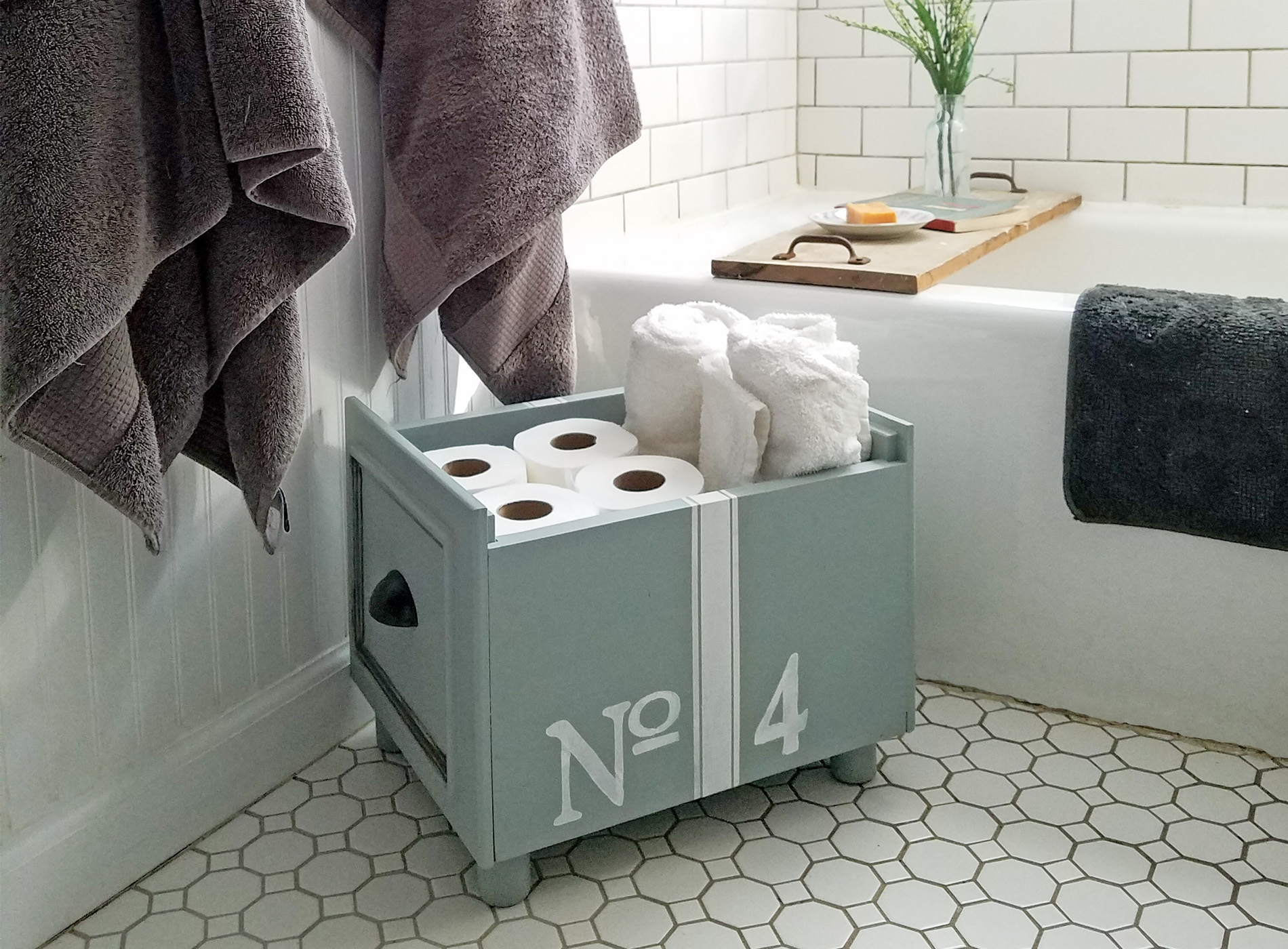 DIY Storage from Repurposed Cupboard Doors