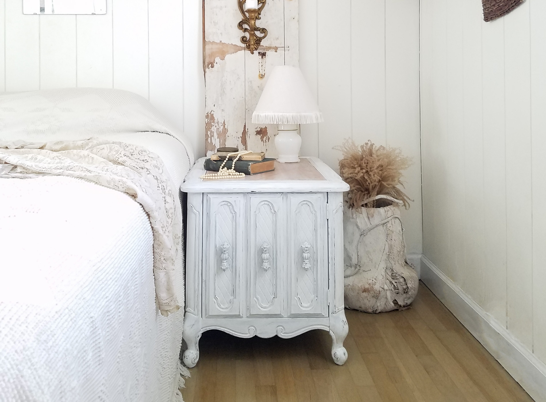 Nightstand Makeover ~ From Dated to Elegant