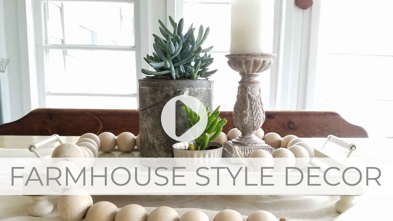 Farmhouse Style Decor Video Tutorial by Larissa of Prodigal Pieces | prodigalpieces.com