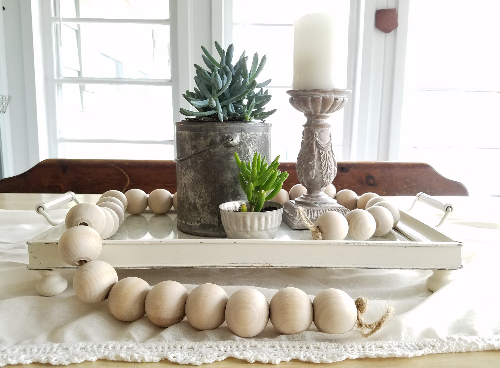 Thrifted Tray Makeover ~ Budget DIY Project