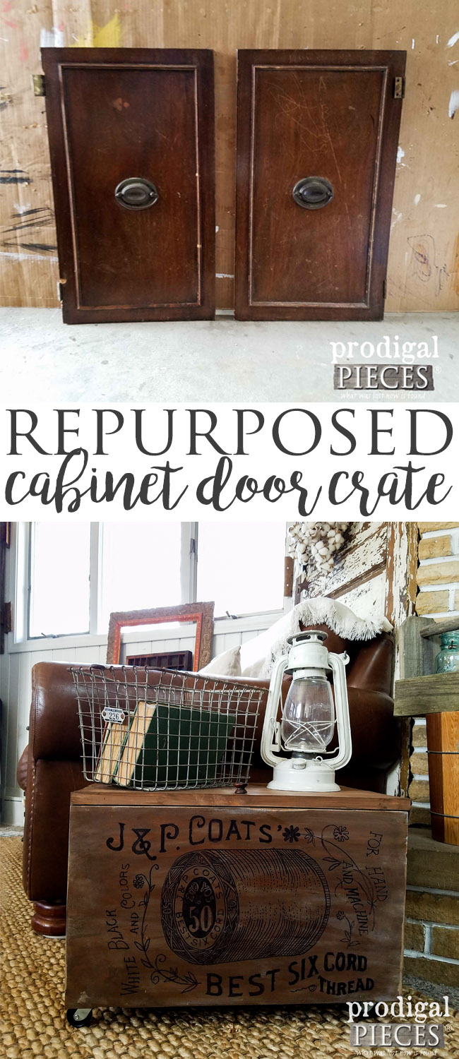 Build a Repurposed Cabinet Door Crate. Go on, create some TRASHURE! See how it's done at Prodigal Pieces | prodigalpieces.com