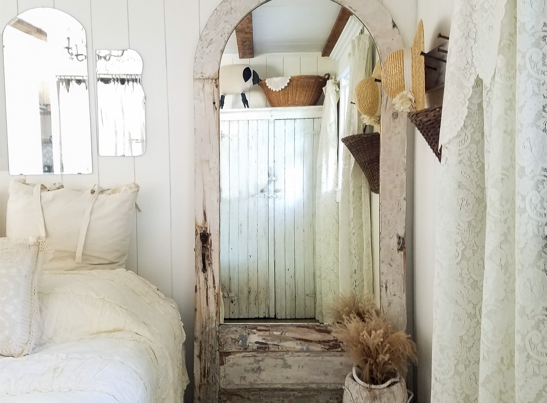 Repurposed Door Mirror ~ Trashure Goodness
