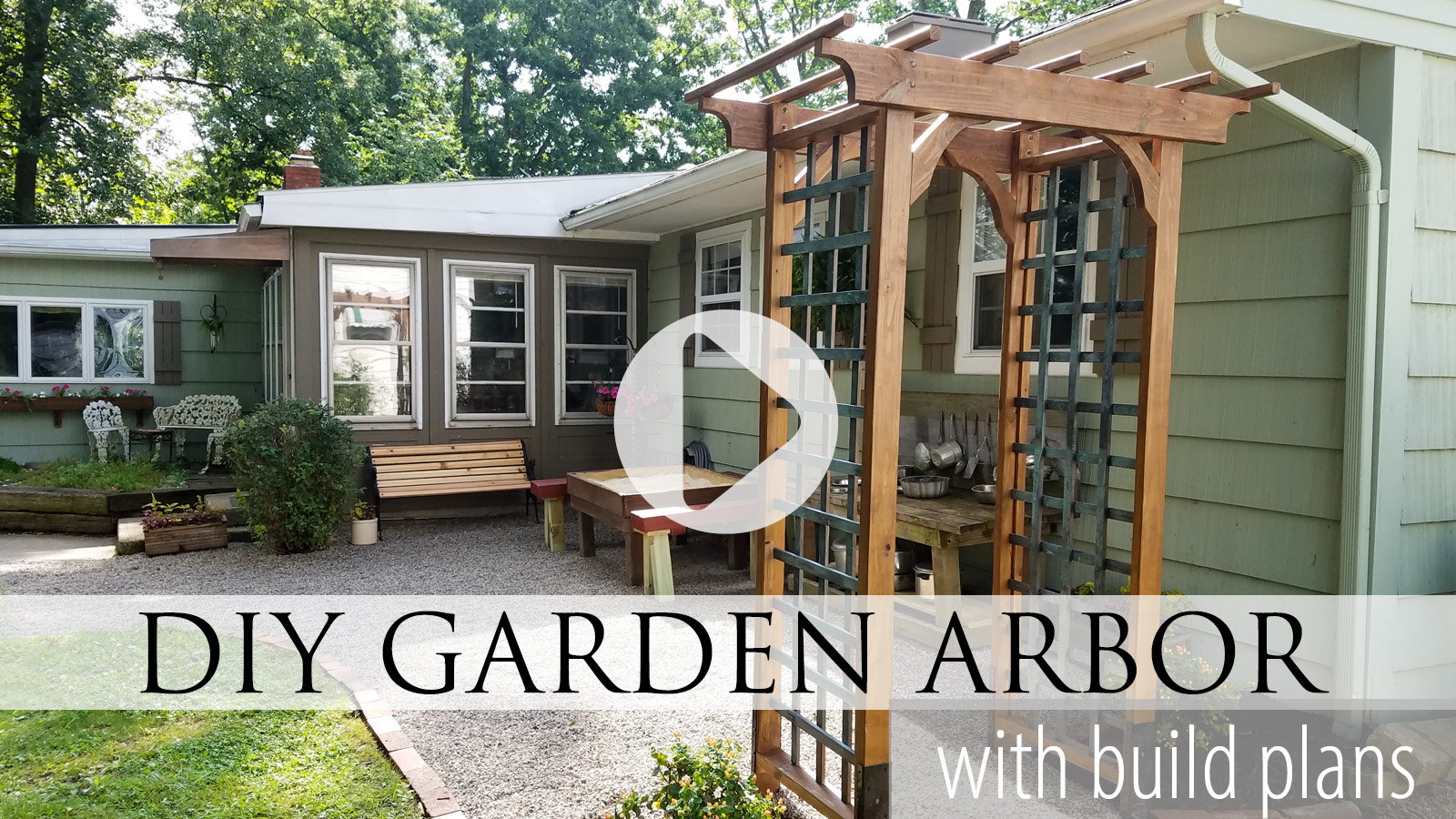 Video Tutorial for DIY Garden Arbor by Larissa of Prodigal Pieces | prodigalpieces.com prodigalpieces
