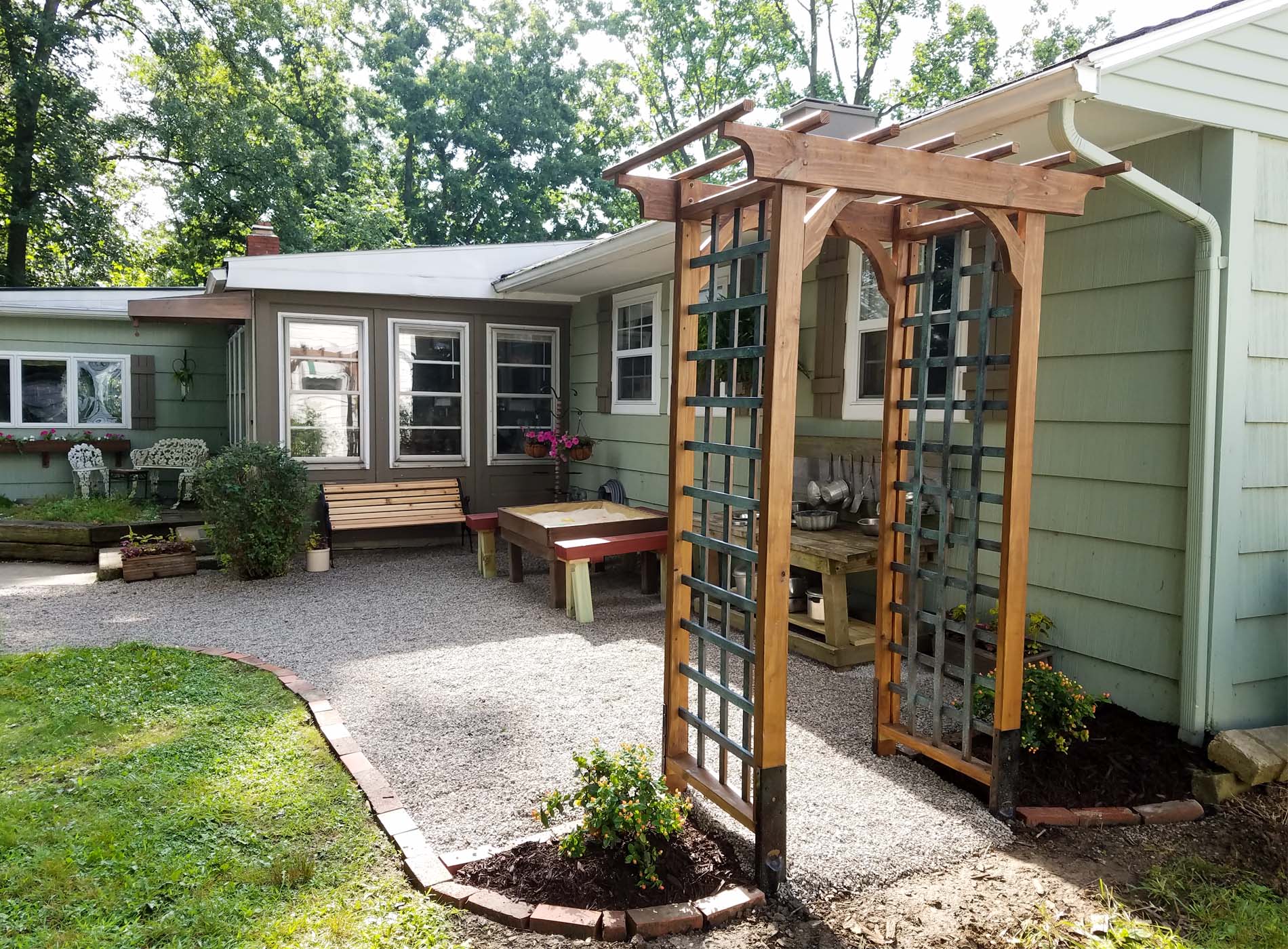 DIY Garden Arbor with Faux Patina ~ Build Plans