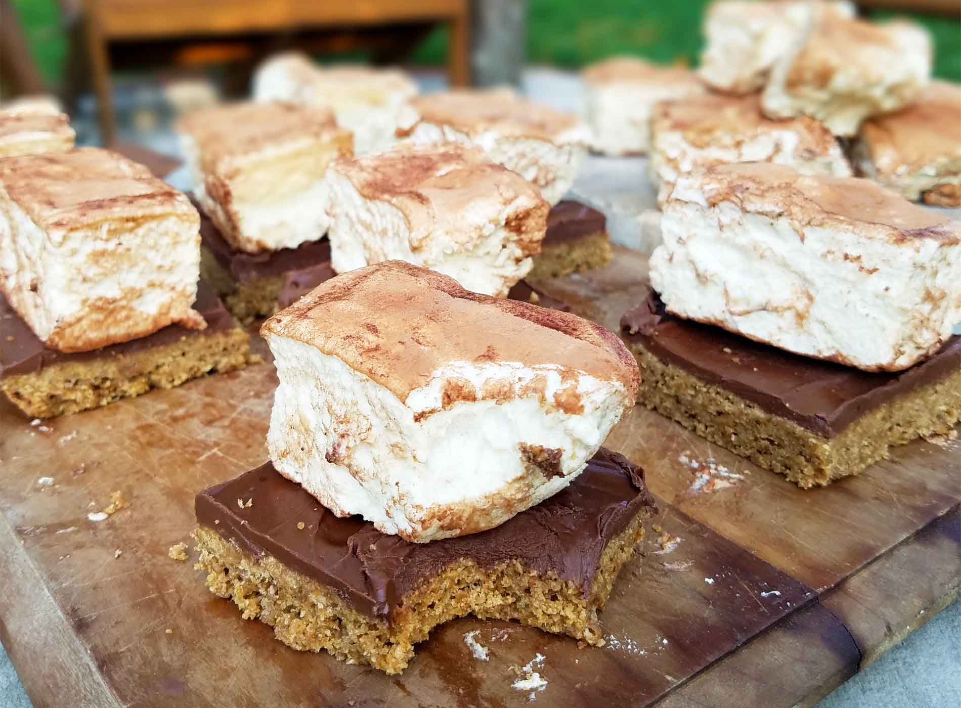 Homemade Marshmallow S'Mores ~ Grain Free