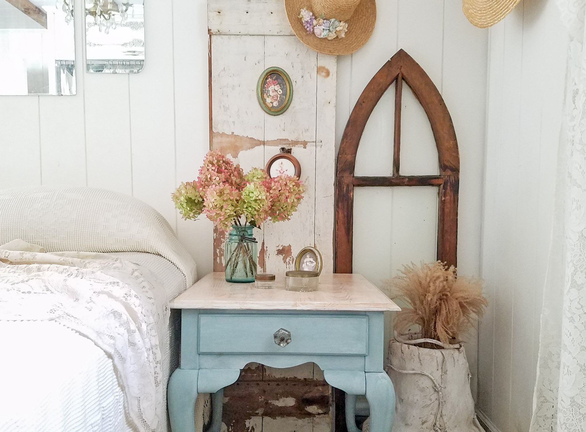 Queen Anne Table Made New with Paint & Stain