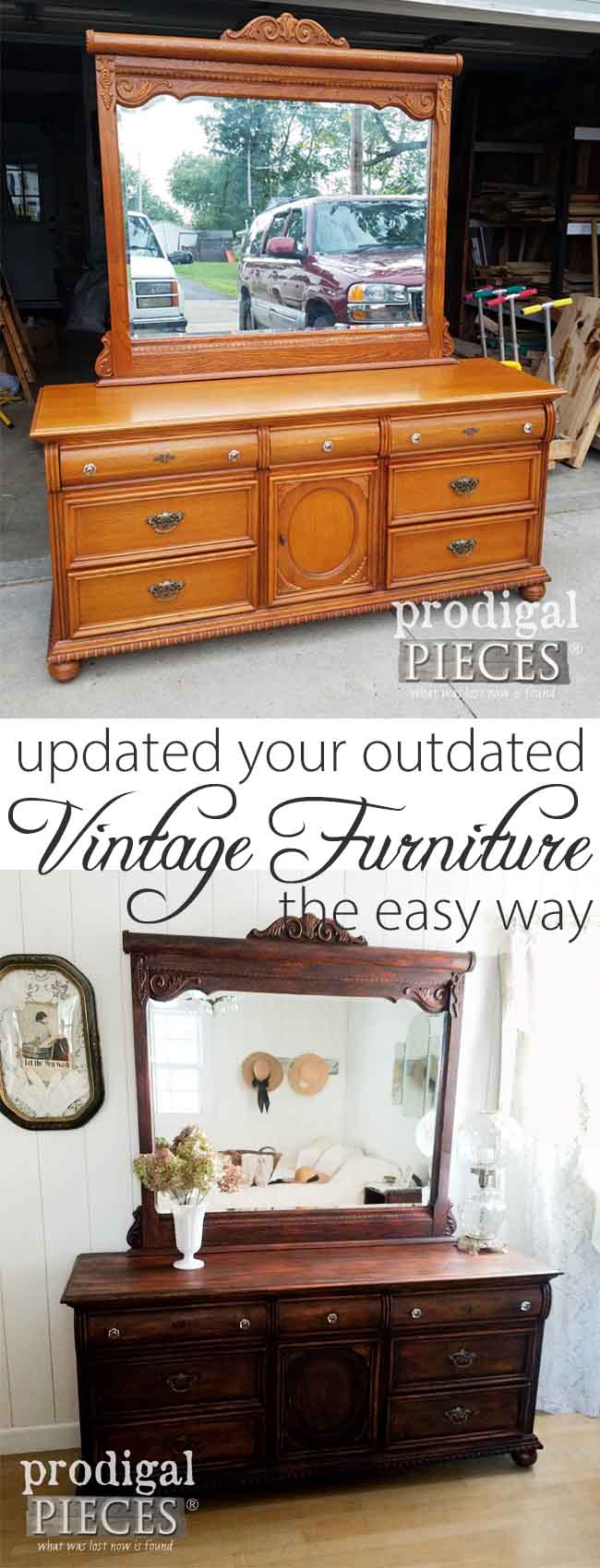 Update your outdated furniture the easy way. No sanding, no prep work, just DIY! Get the details here at Prodigal Pieces | prodigalpieces.com