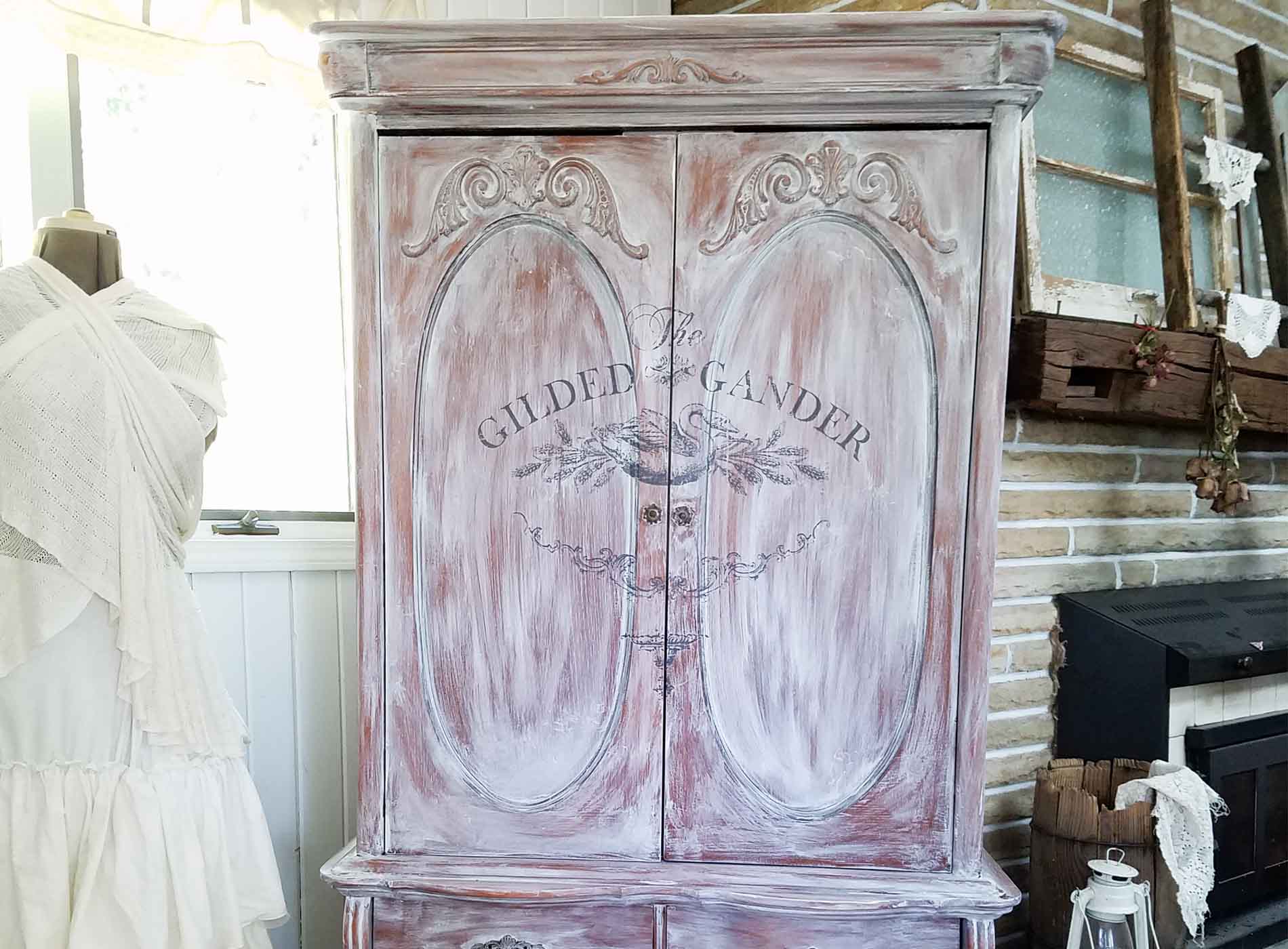 French Country Armoire Makeover