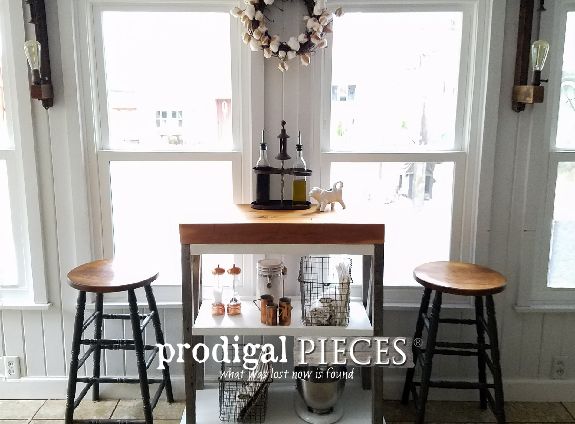 DIY Butcher Block Cart