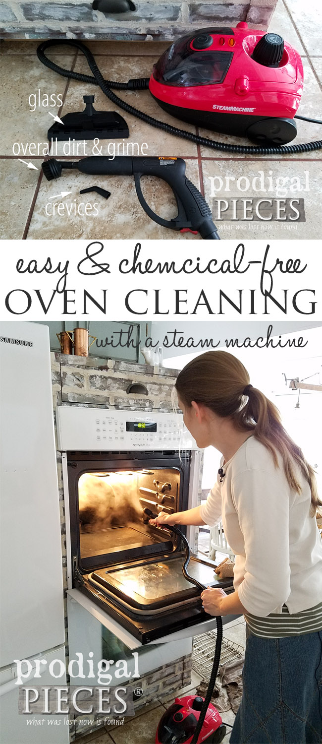 Unreal. I had no idea how easy cleaning an oven could be! Check out this Chemical-Free Oven Cleaning video tutorial and guide by Larissa of Prodigal Pieces | Pin to save for later! | prodigalpieces.com