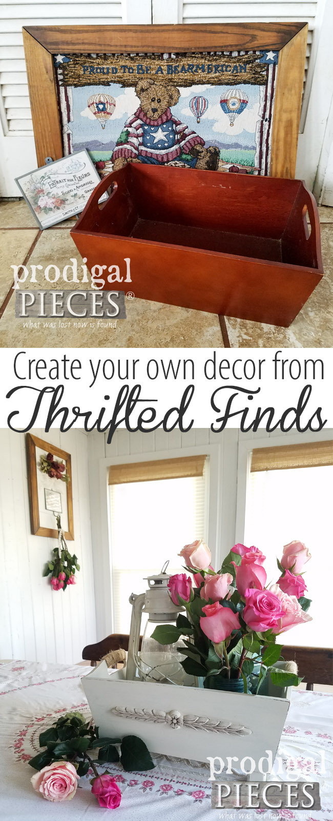 Who knew thrift store finds could look so good! Come see how a little TLC goes a long way to create your own DIY Decor with Larissa of Prodigal Pieces | prodigalpieces.com