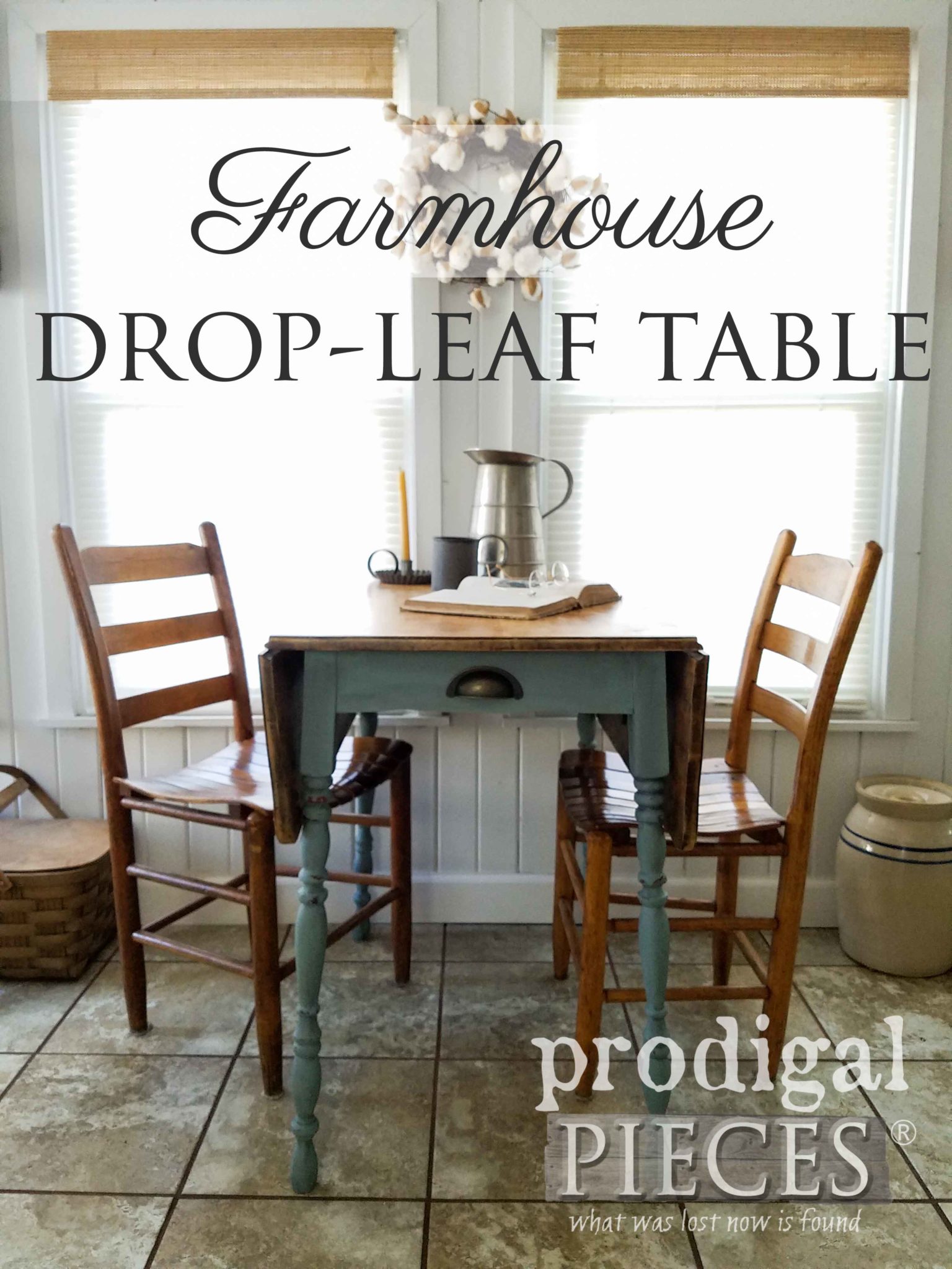 Rustic Farmhouse Table Gets a Much Needed Makeover by Larissa of Prodigal Pieces | prodigalpieces.com