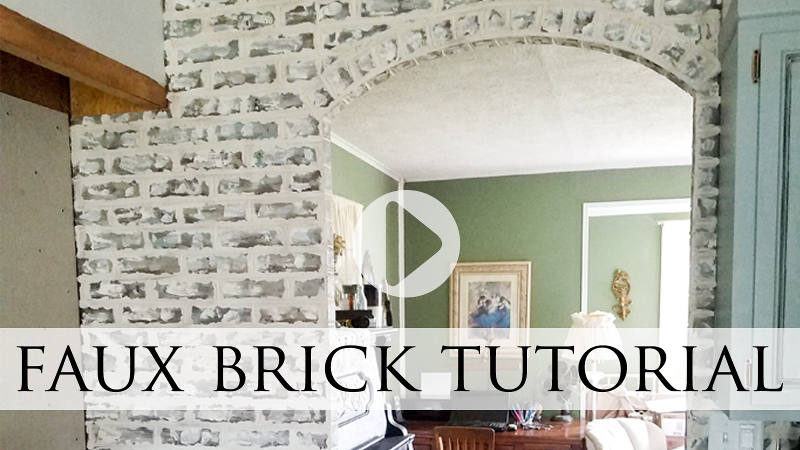 DIY Faux Brick Tutorial by Larissa of Prodigal Pieces | prodigalpieces.com prodigalpieces