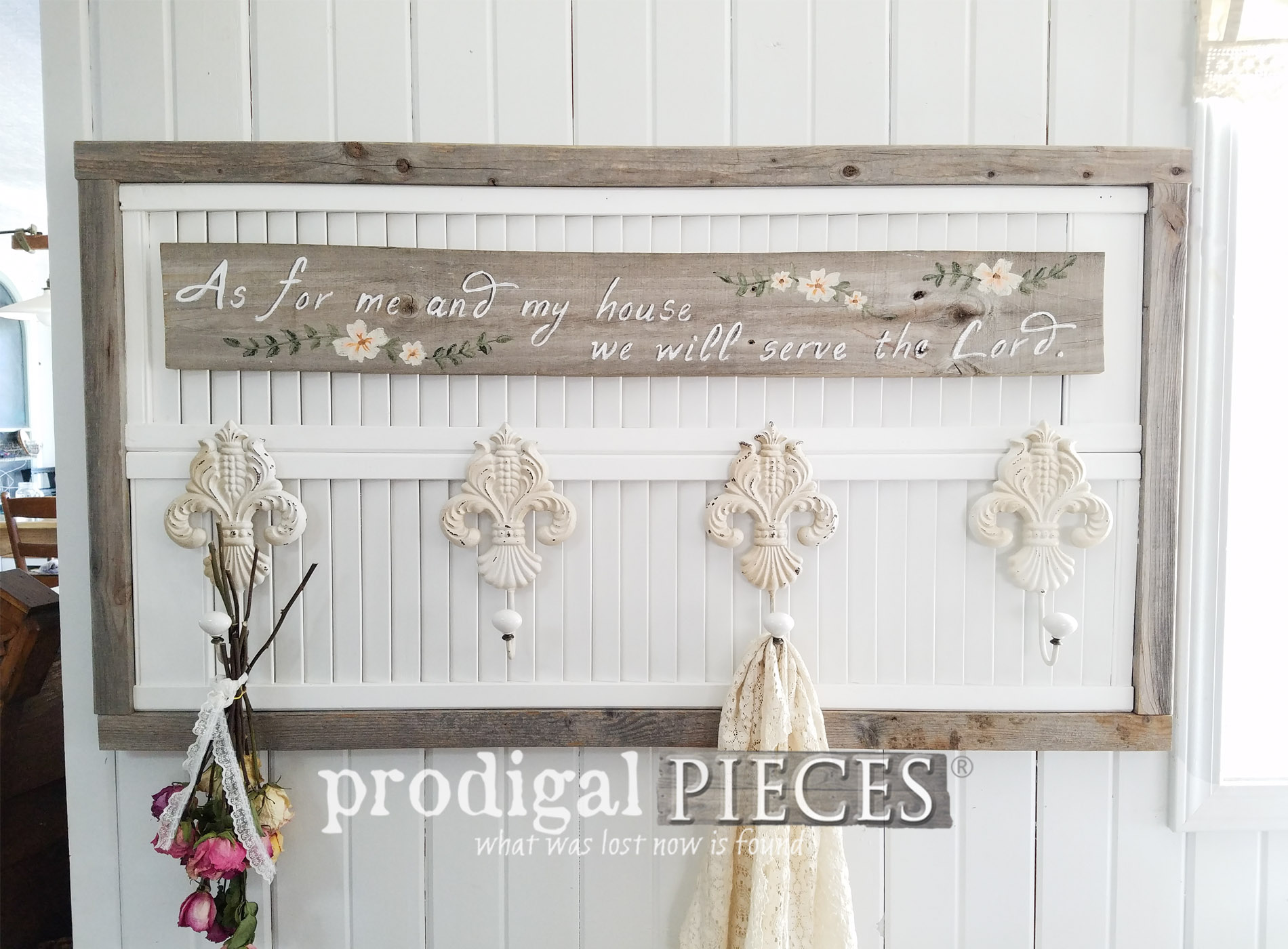 Repurposed Louver Door Wall Art