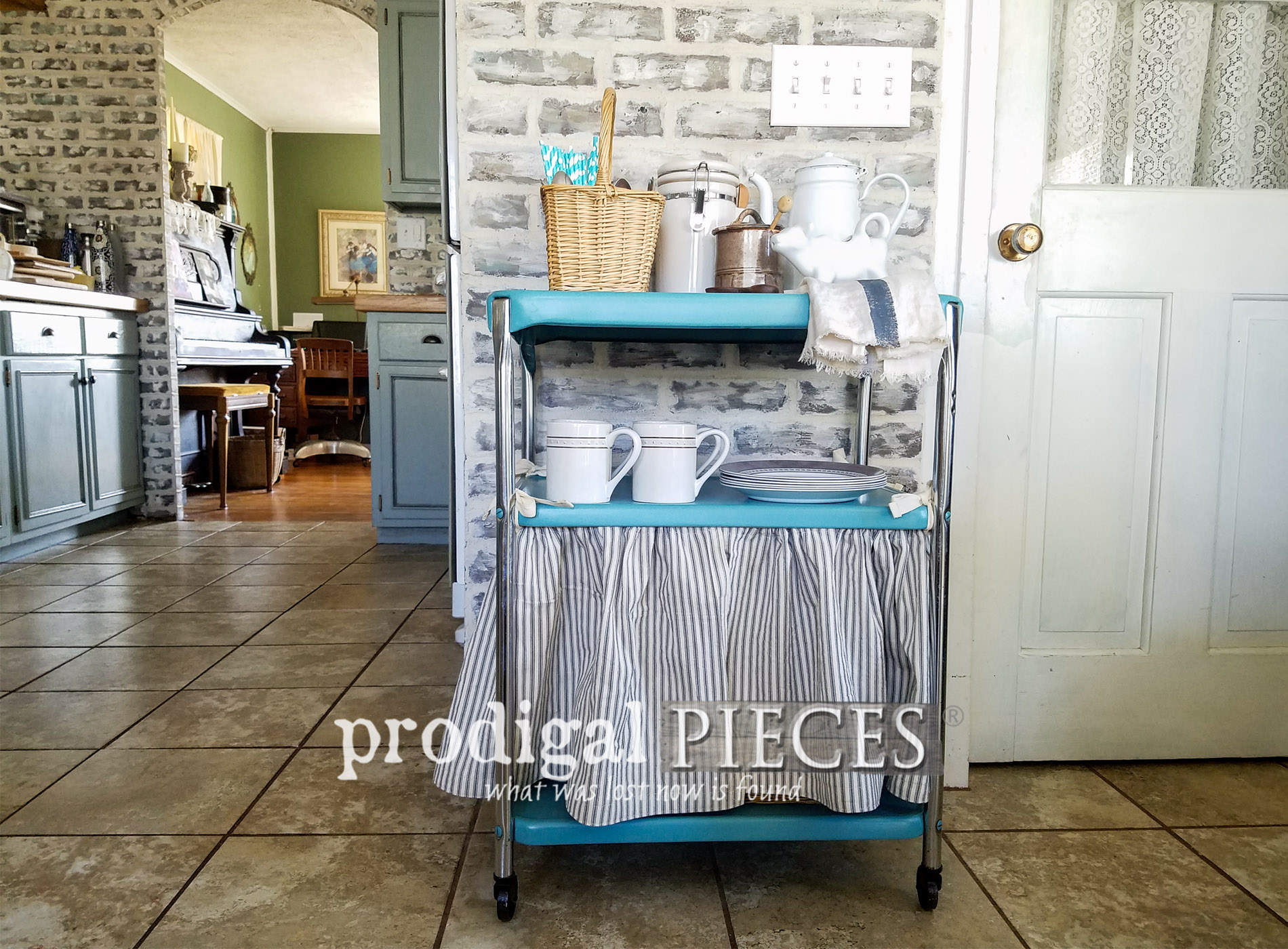 Vintage Cosco Serving Cart Renewed