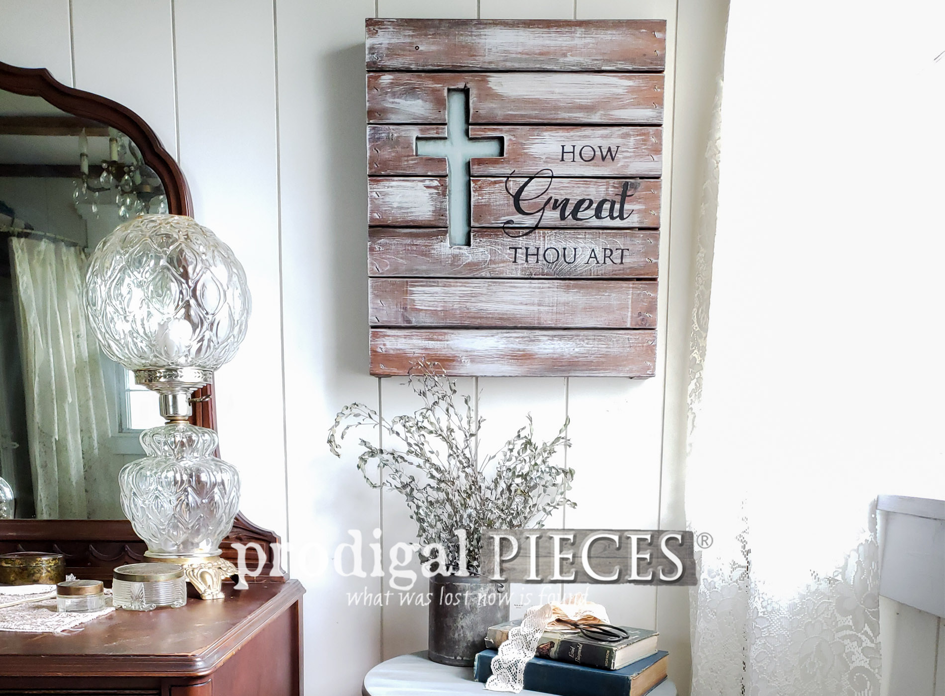 Upcycled Farmhouse Decor from Broken Parts