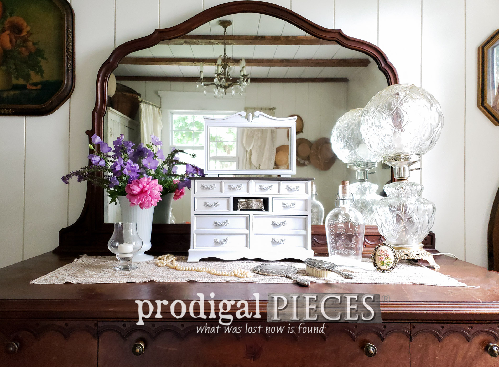 Musical Jewelry Box Mini Dresser Makeover