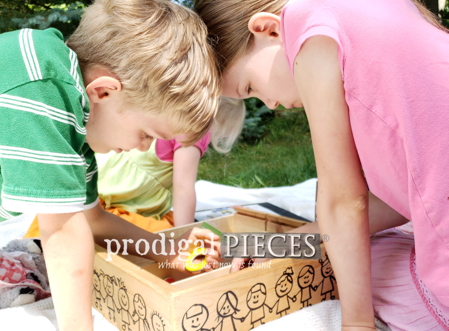 Upcycled Wine Crate Learning Center