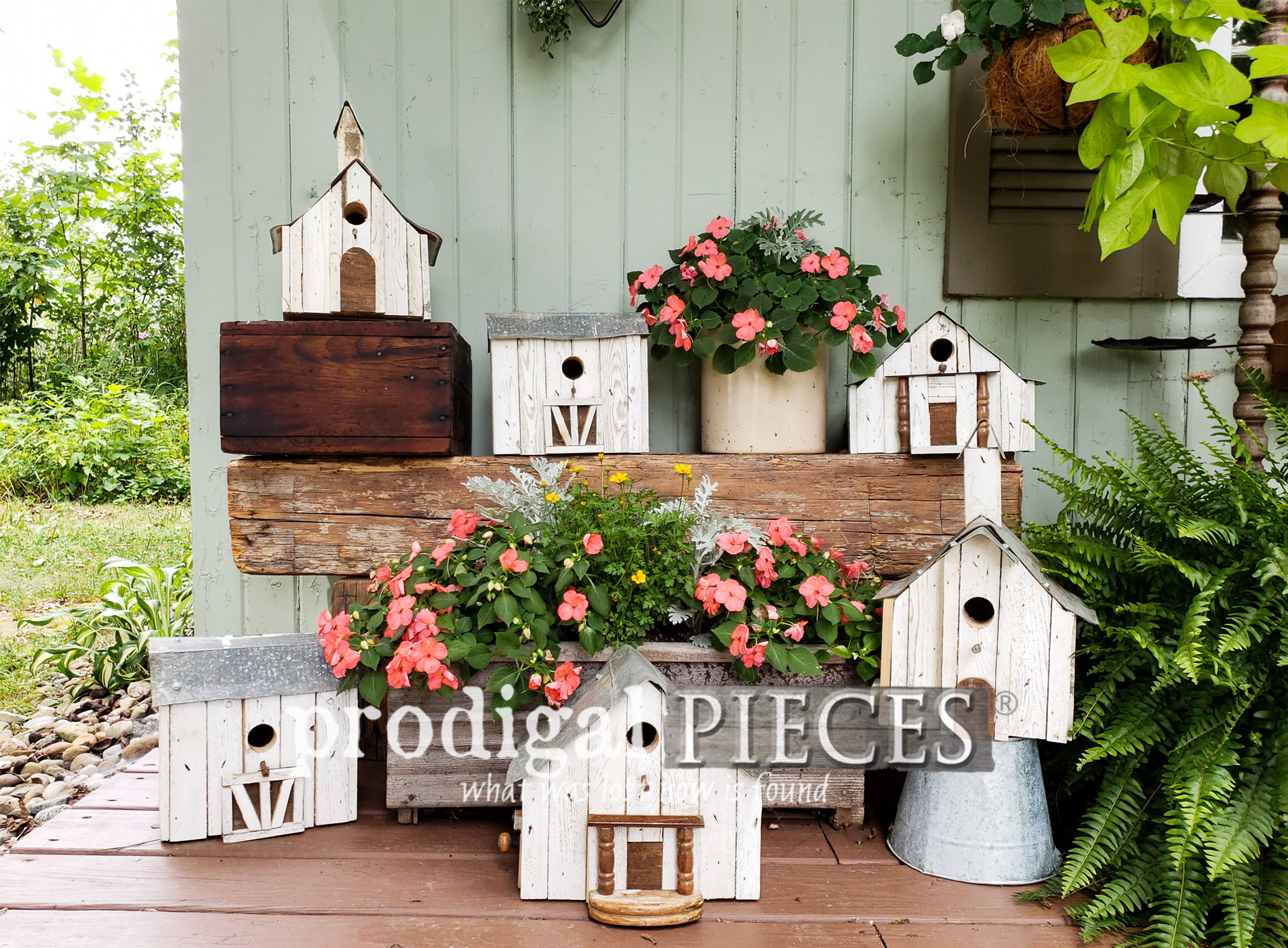 Salvaged Junk Birdhouses ~ #trashure Fun