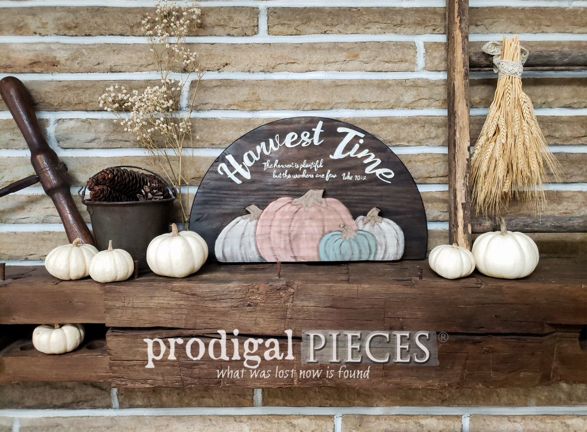 DIY Harvest Time Sign for Autumn