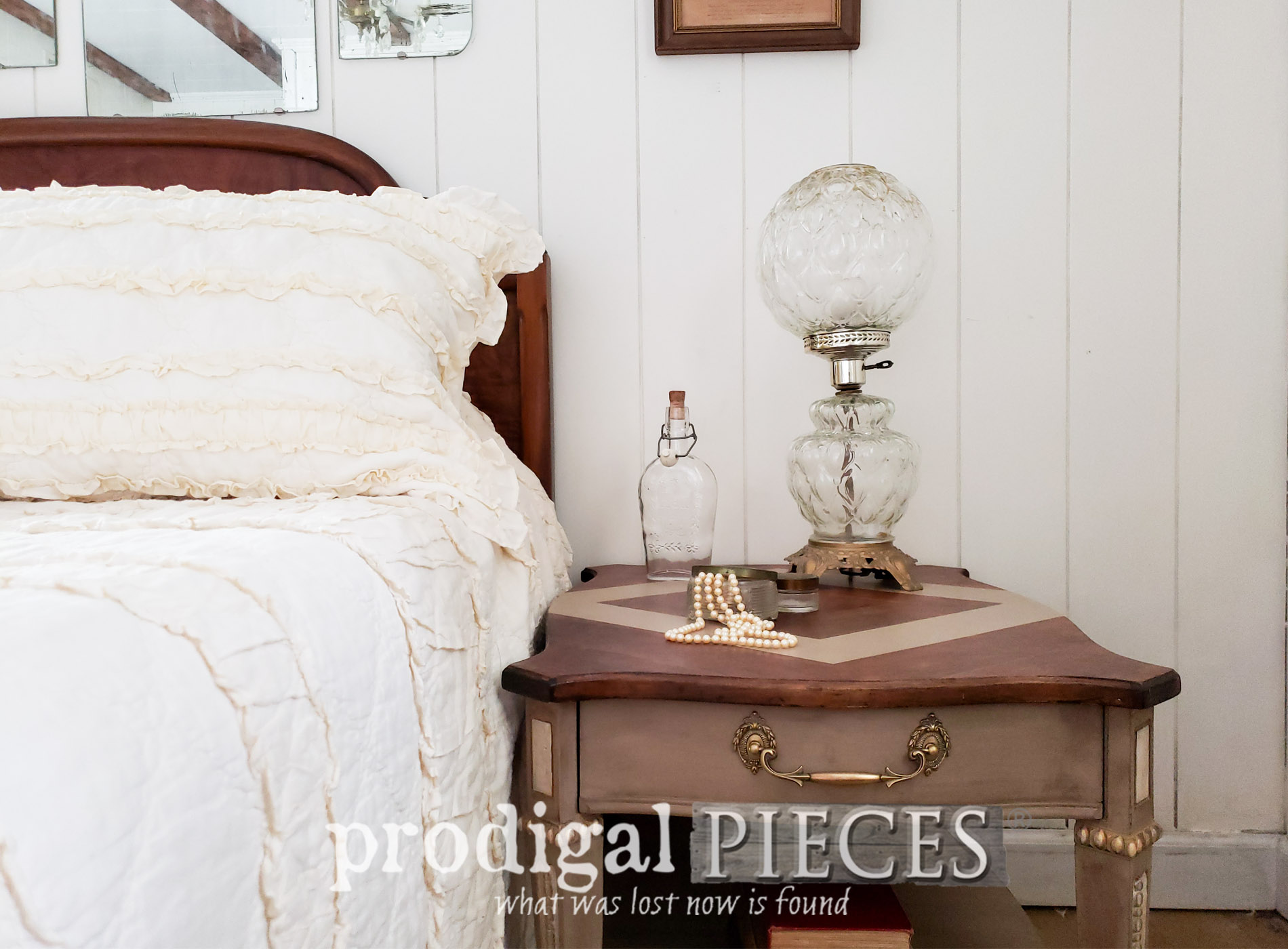 Vintage Side Table Made New & Refreshed