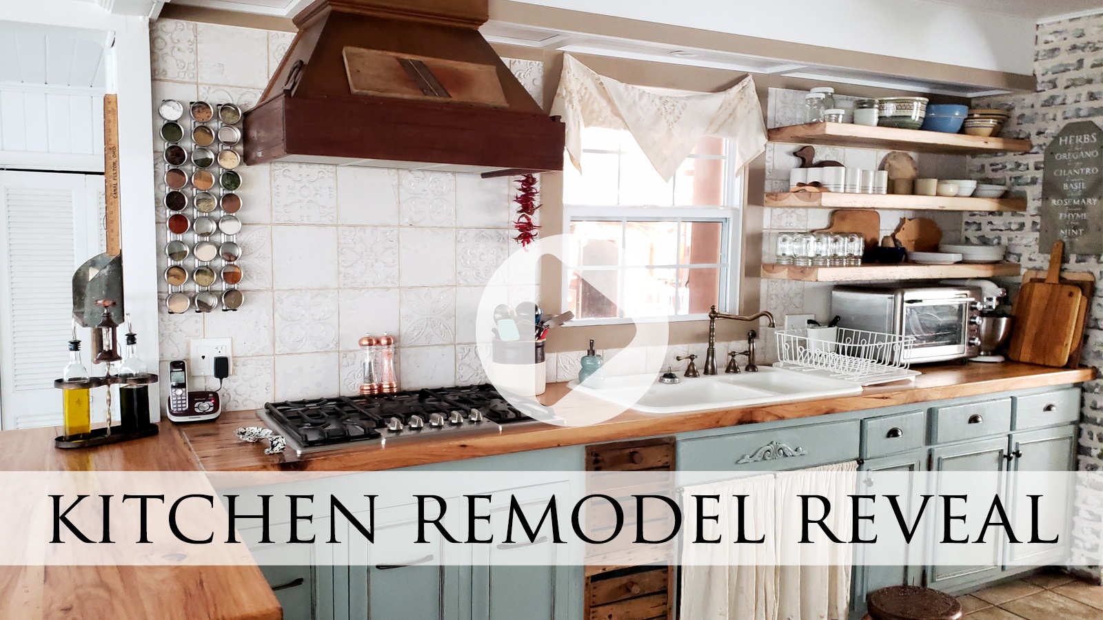 Video Tour of Prodigal Pieces Farmhouse Kitchen Remodel Reveal | prodigalpieces.com prodigalpieces
